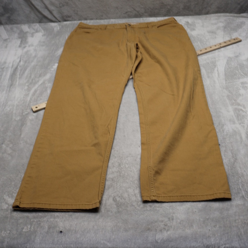 Carhartt Pants Men 38x32 Beige Relaxed Straight Fit Rigby Canvas 5-Pocket Work